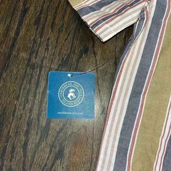 NWT Kids Caribbean Joe Collared Button Down Shirt‎ Size M, summer, vacation D34 - Picture 2 of 6